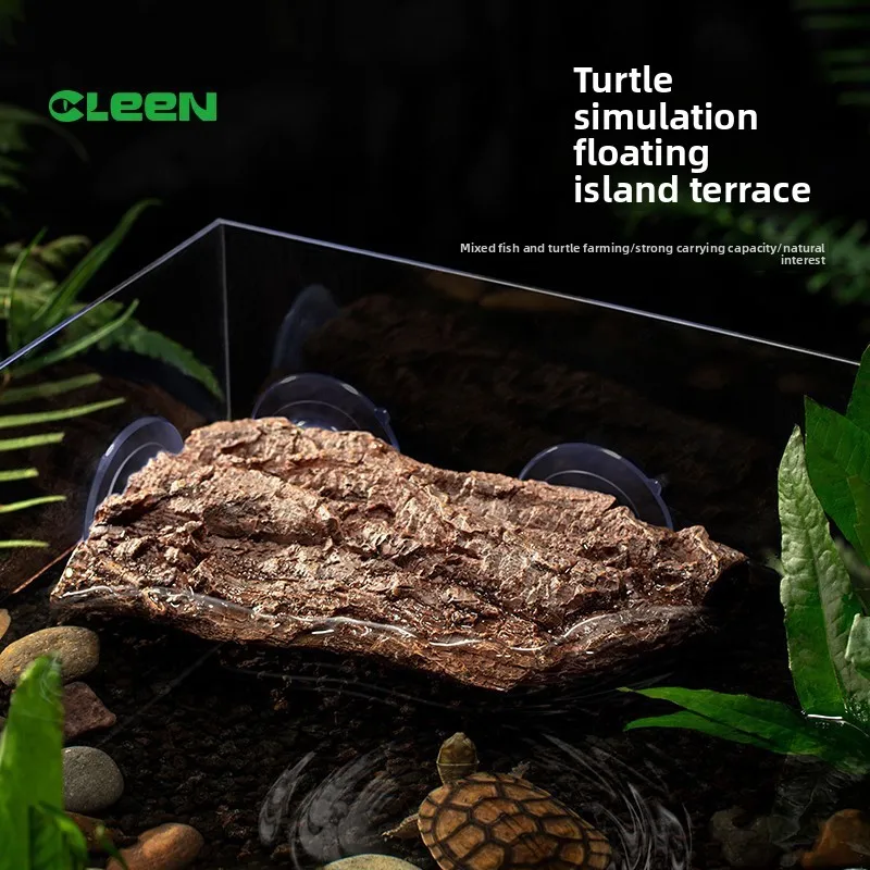 CLEEN Turtle Basking Platform - Aquarium Floating Dock with Ramp for Sunbathing, Hiding & Resting, Turtle Tank Island Decoration
CLEEN Turtle Basking Platform - Aquarium Floating Dock with Ramp for Sunbathing, Hiding & Resting, Turtle Tank Island Decoration