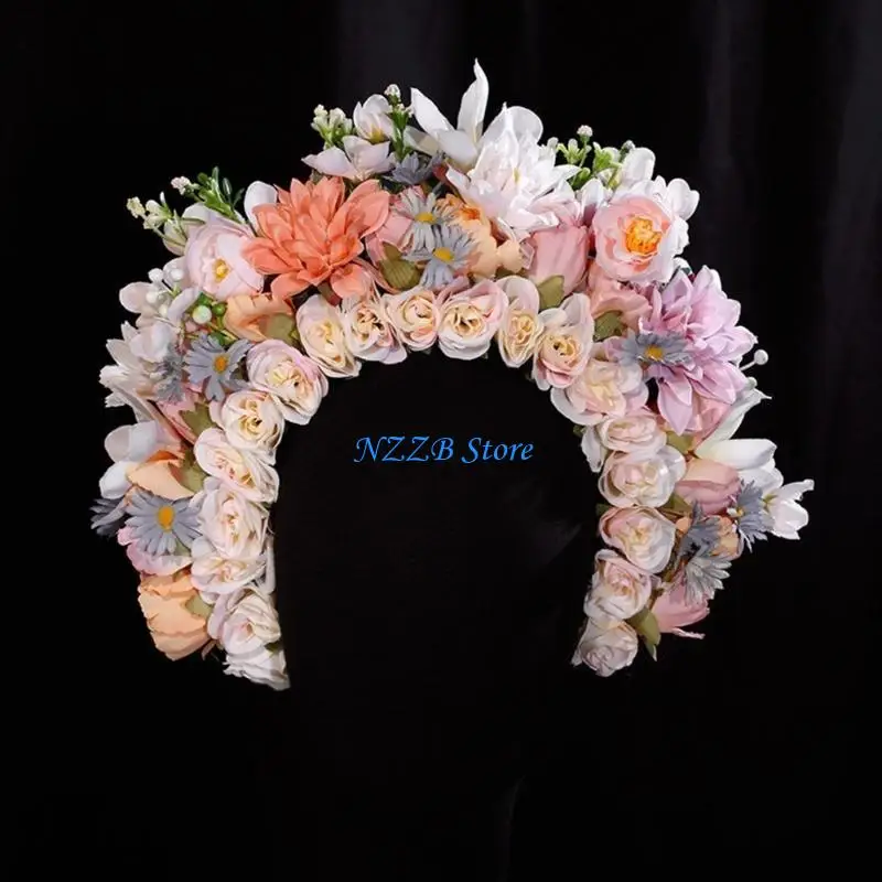 T21F Double sided Fabric Flower Hair Accessory Floral Hair Clip Headband for Women
T21F Double sided Fabric Flower Hair Accessory Floral Hair Clip Headband for Women