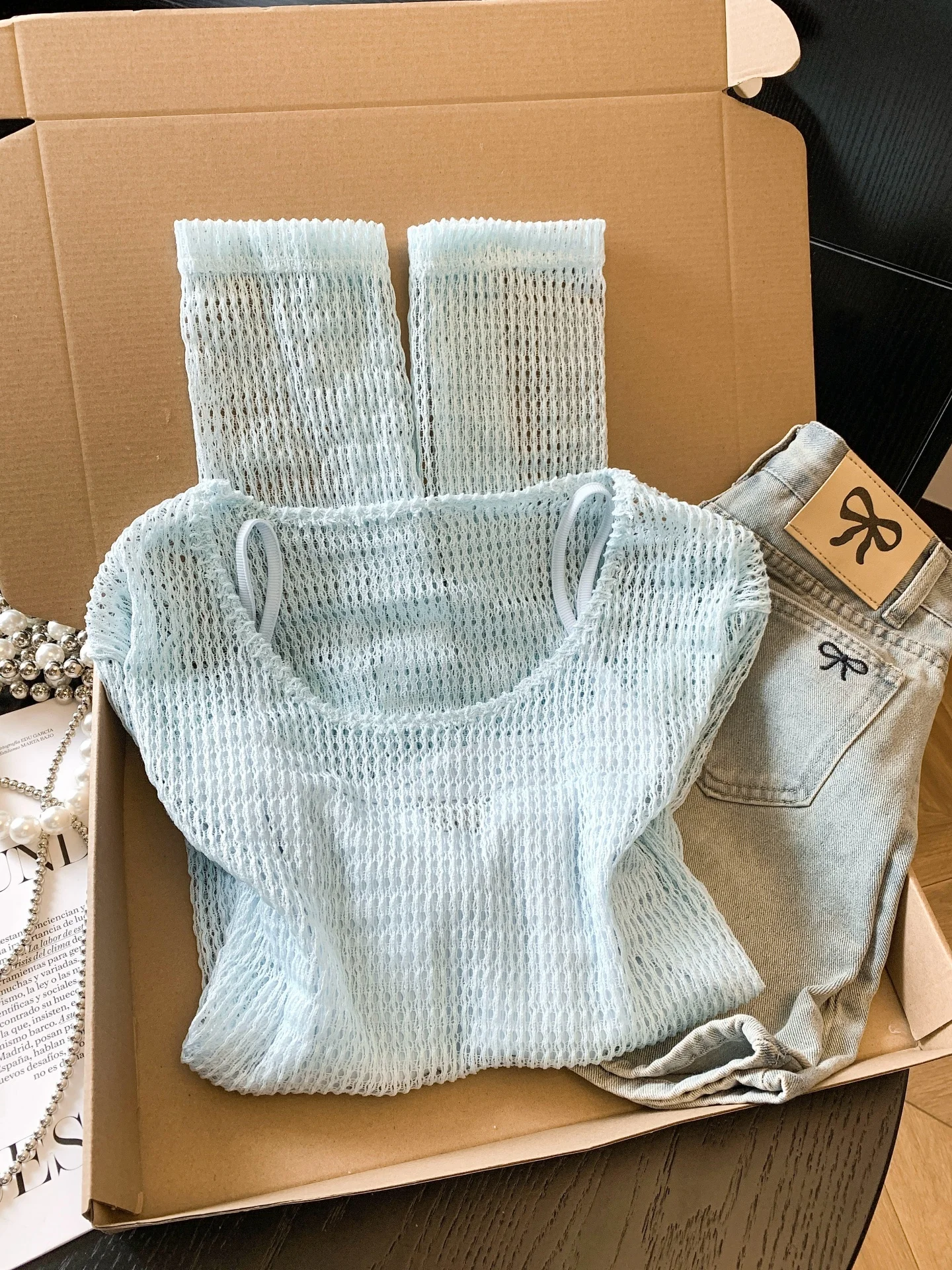 Women's Summer Outerwear Knitted Hollow Long Sve Top And Bot Set High Waist Gentle Sle Pear Body pe Suitable
Women's Summer Outerwear Knitted Hollow Long Sve Top And Bot Set High Waist Gentle Sle Pear Body pe Suitable
