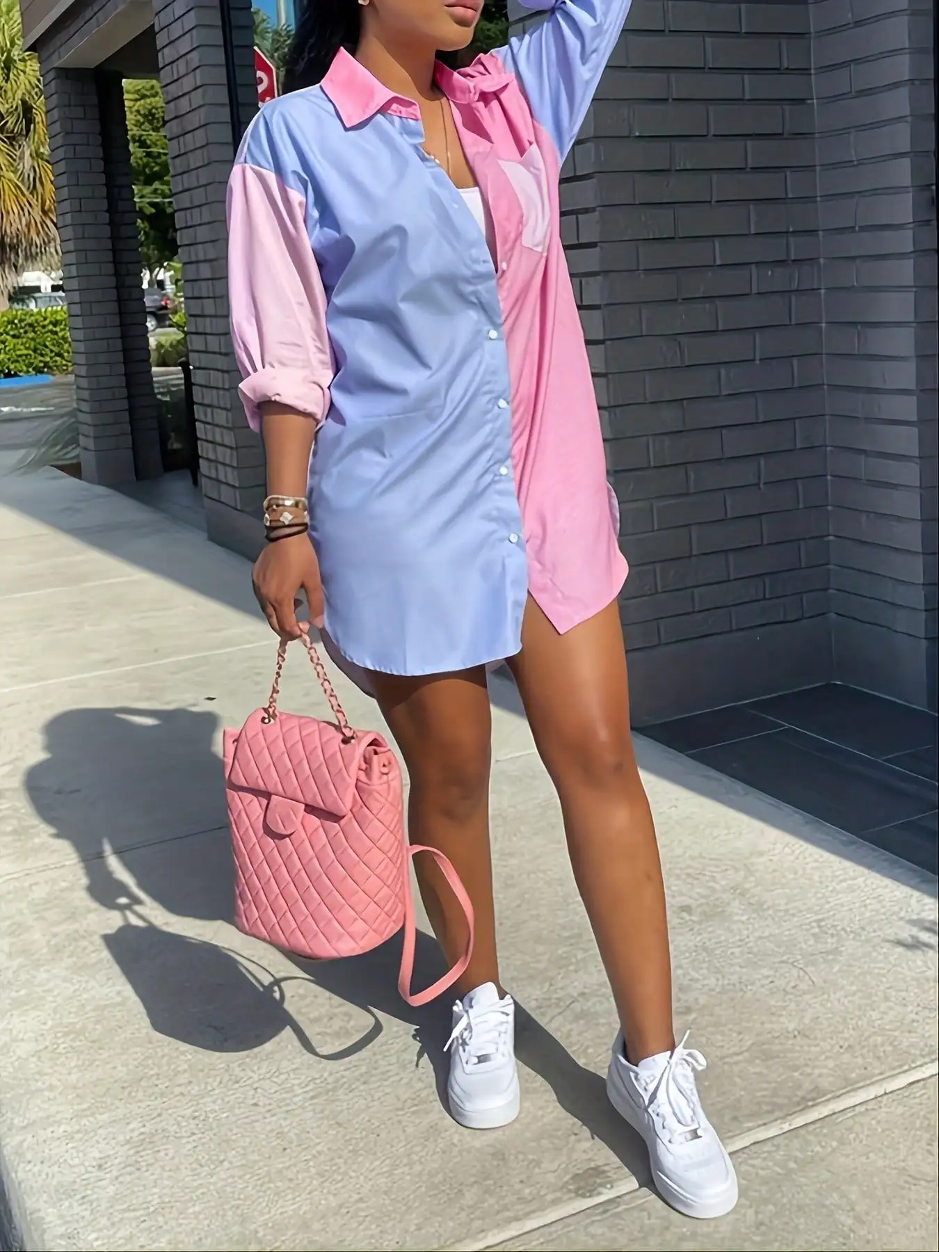 2025 New Women's Color Block Long-sleeved Button Shirt Oversized Loose Lapel Casual Shirt Jacket
2025 New Women's Color Block Long-sleeved Button Shirt Oversized Loose Lapel Casual Shirt Jacket
