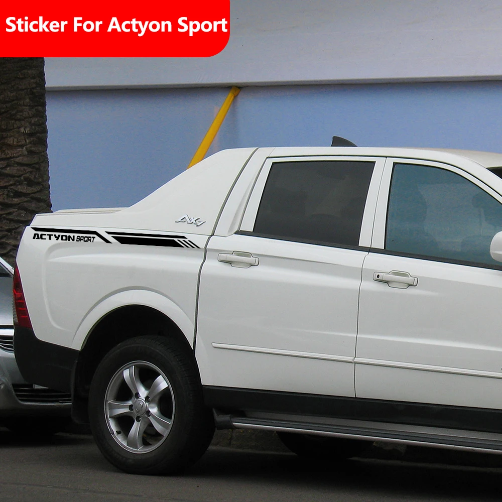 Pickup Trunk Side Sticker For Ssangyong Actyon Sport AX5 Truck Graphics Stripes Style Decals Vinyl Cover Auto Tuning Accessories
Pickup Trunk Side Sticker For Ssangyong Actyon Sport AX5 Truck Graphics Stripes Style Decals Vinyl Cover Auto Tuning Accessories