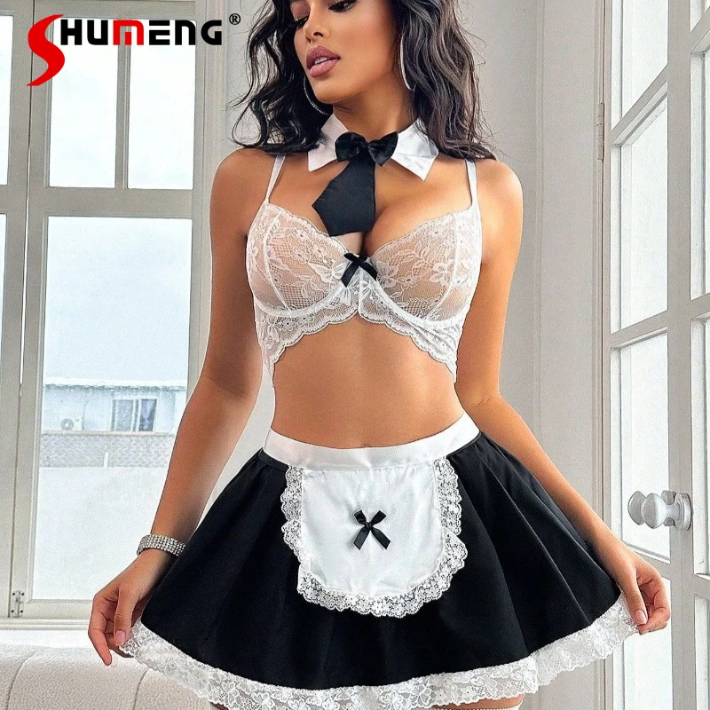 Pure Desire See Through Bra Set for Women Sexy Thin Style Charming Lingerie Outfits Female Lace Black White Intimates Suits
Pure Desire See Through Bra Set for Women Sexy Thin Style Charming Lingerie Outfits Female Lace Black White Intimates Suits