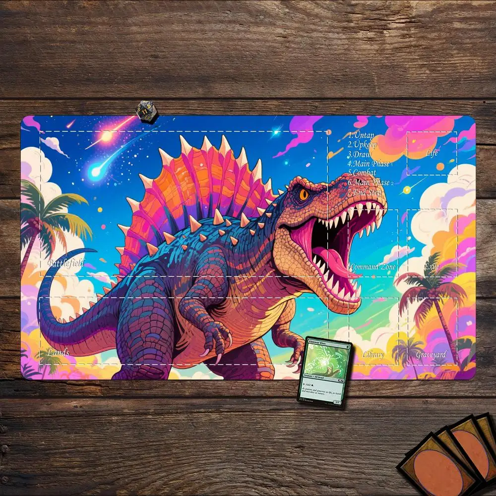 Magic Playmat card gaming mat with zones Digital art dinosaur design mtg playmat rubber anti-slip Desk Mat gamer keypad mousepad
Magic Playmat card gaming mat with zones Digital art dinosaur design mtg playmat rubber anti-slip Desk Mat gamer keypad mousepad