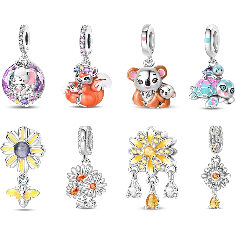 Parent Child 925 Sterling Silver Squirrel Koala Turtle Elephant Warm Charms Beads Fit 3mm Bracelets DIY Fine Jewelry Making
Parent Child 925 Sterling Silver Squirrel Koala Turtle Elephant Warm Charms Beads Fit 3mm Bracelets DIY Fine Jewelry Making