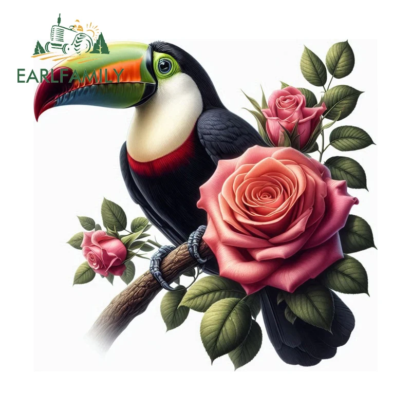 EARLFAMILY Hornbill with Rose Car Stickers Attractive Anime Motorcycle Trunk Decals Simple Practical Scratch Proof Accessories
EARLFAMILY Hornbill with Rose Car Stickers Attractive Anime Motorcycle Trunk Decals Simple Practical Scratch Proof Accessories