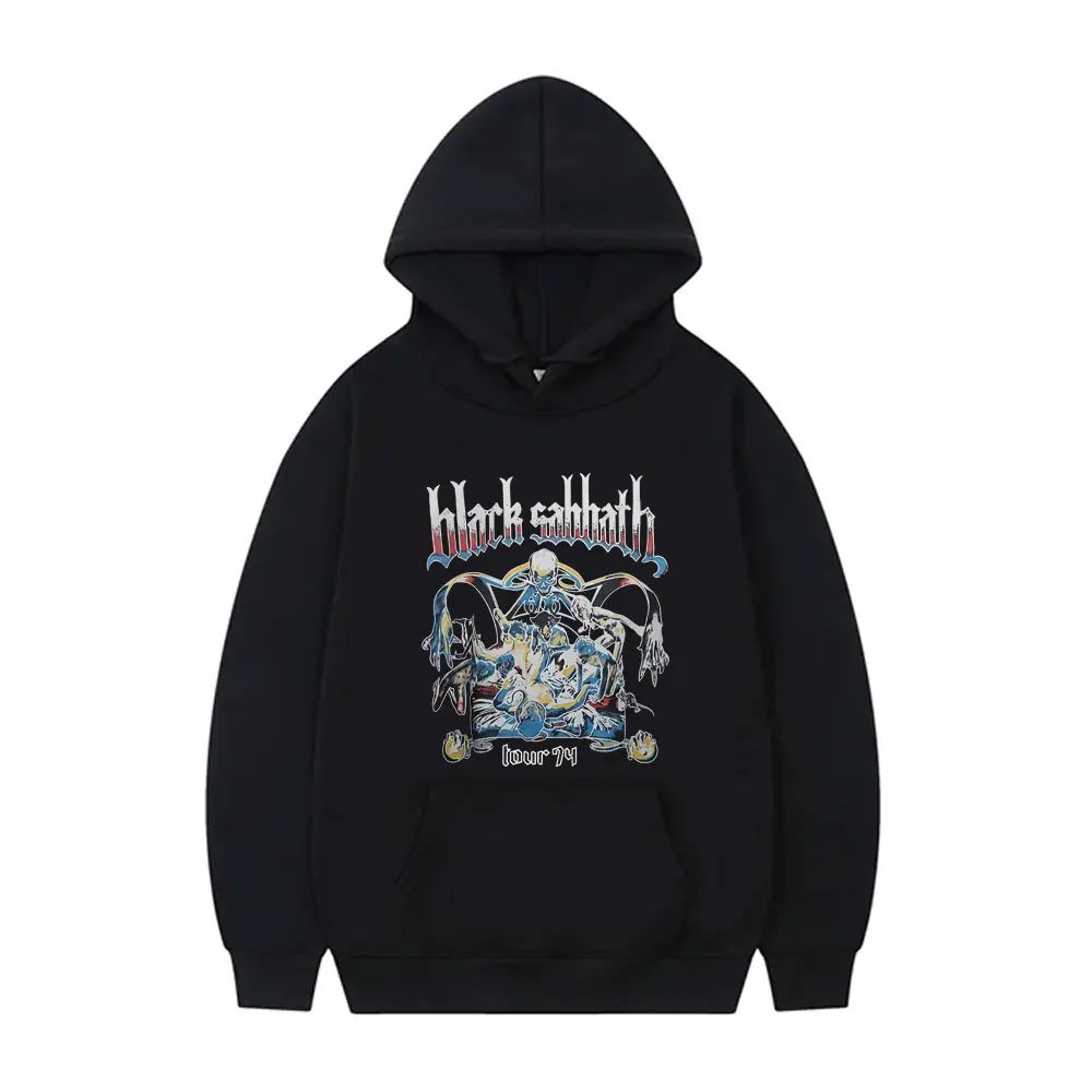 Heavy Metal Rock Band Black Sabbath Tour 1974 Hoodie Ozzy Osbourne Skeleton Graphic Hooded Sweatshirt Men Women Vintage Hoodies
Heavy Metal Rock Band Black Sabbath Tour 1974 Hoodie Ozzy Osbourne Skeleton Graphic Hooded Sweatshirt Men Women Vintage Hoodies