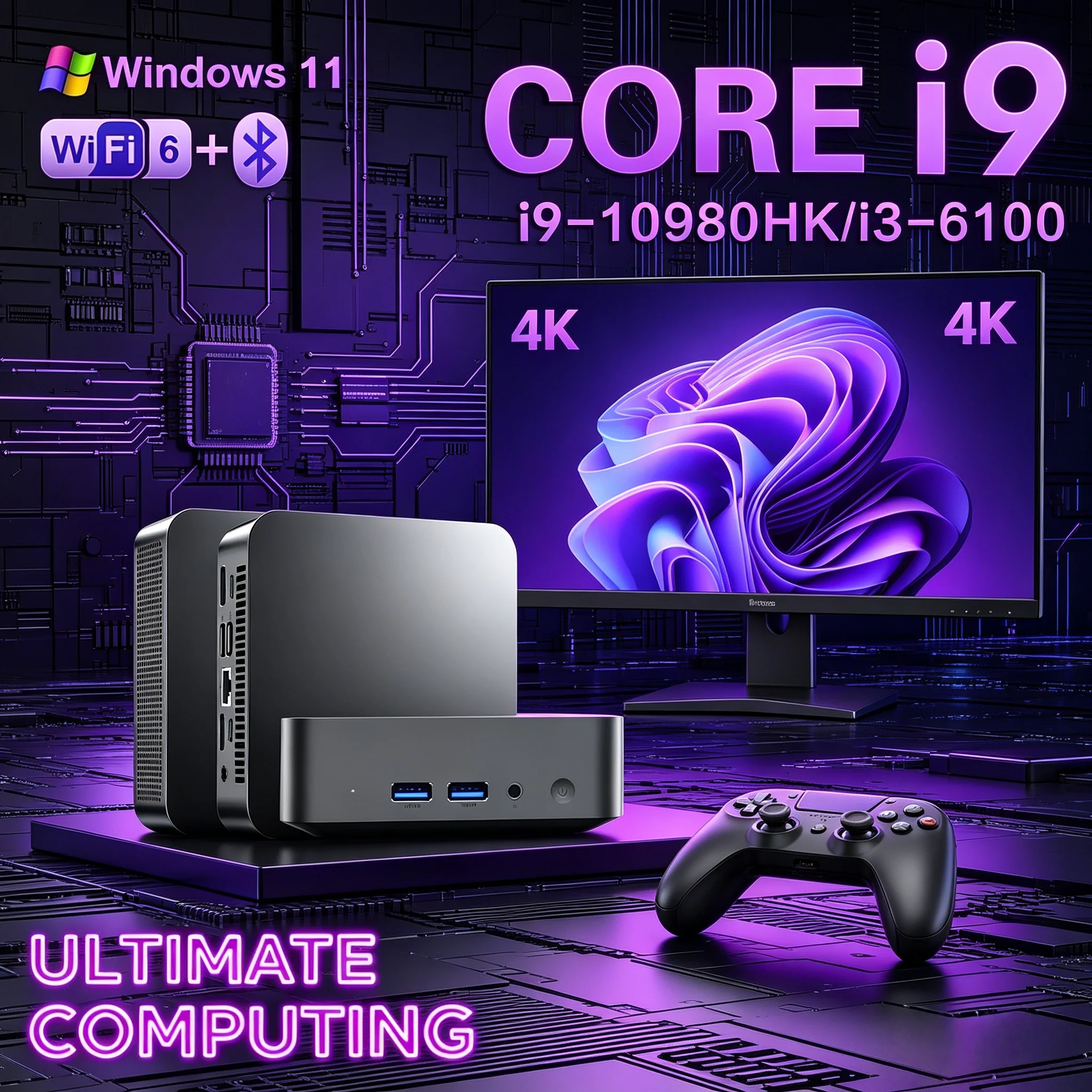 Laptop Ultra Compact Mini Desktop PC Core N95 N150 Win11 4K HD Home Study Office Mini Host
Laptop Ultra Compact Mini Desktop PC Core N95 N150 Win11 4K HD Home Study Office Mini Host