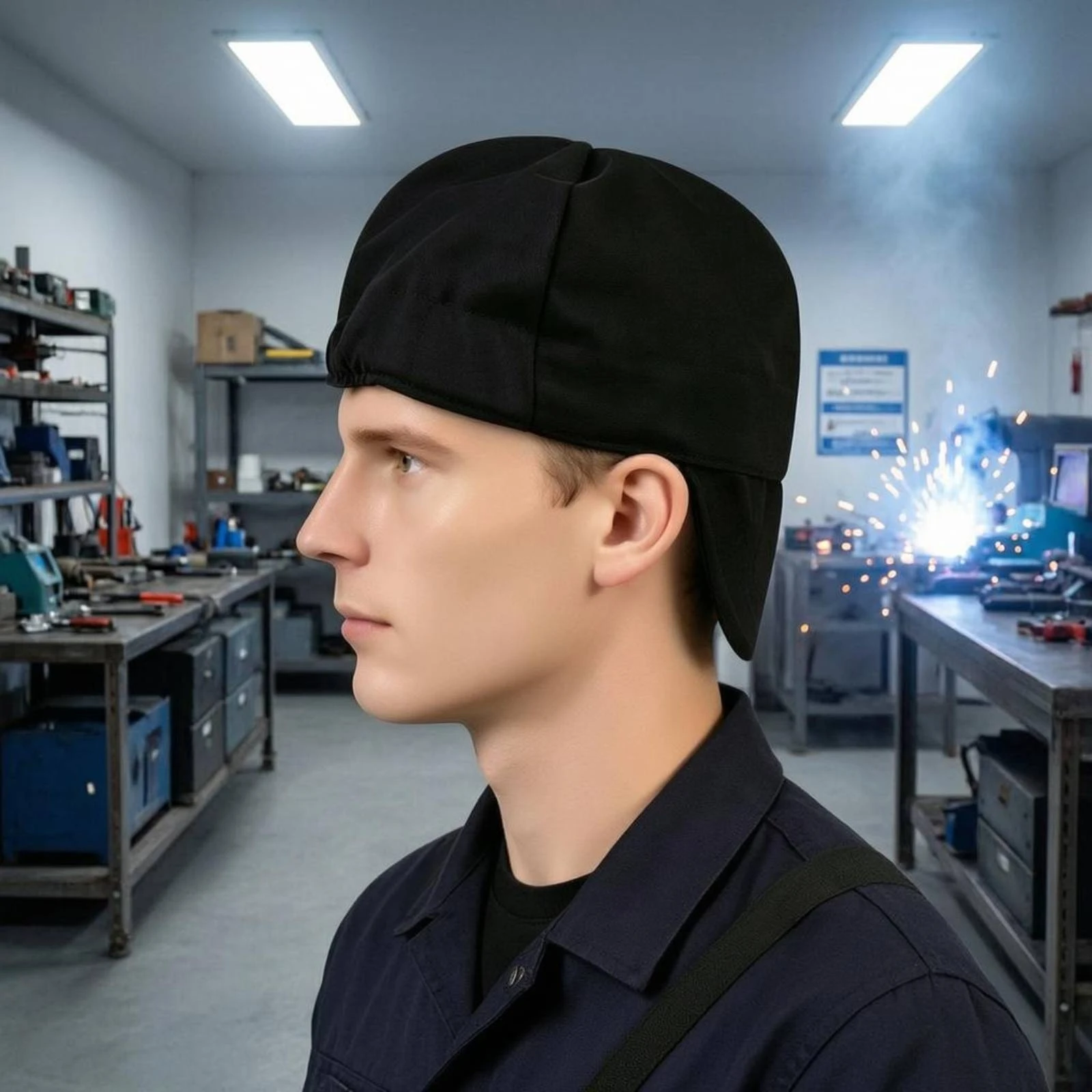Duckbill Soldering Cap Cotton Soldering Cap Safety Headwear Ember-Resistant Protection Work Safety Gear Long-Lasting for Workers
Duckbill Soldering Cap Cotton Soldering Cap Safety Headwear Ember-Resistant Protection Work Safety Gear Long-Lasting for Workers