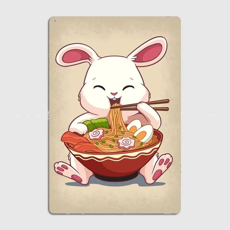 Ramen Rabbit Poster Retro Metal Posters Sign Garage Club Indoor Wall Room Decoration Home Decor
Ramen Rabbit Poster Retro Metal Posters Sign Garage Club Indoor Wall Room Decoration Home Decor