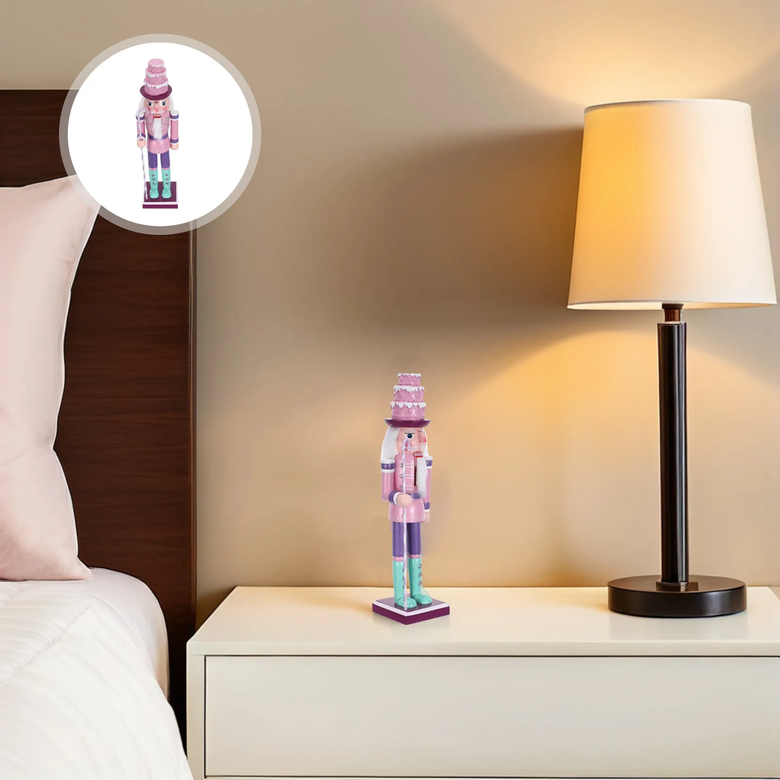 38Cm Decorative Wooden Nutcracker Soldier Candy-Inspired Cake Head Whimsical Easter Valentine Spring Centerpiece Festive Indoor
38Cm Decorative Wooden Nutcracker Soldier Candy-Inspired Cake Head Whimsical Easter Valentine Spring Centerpiece Festive Indoor