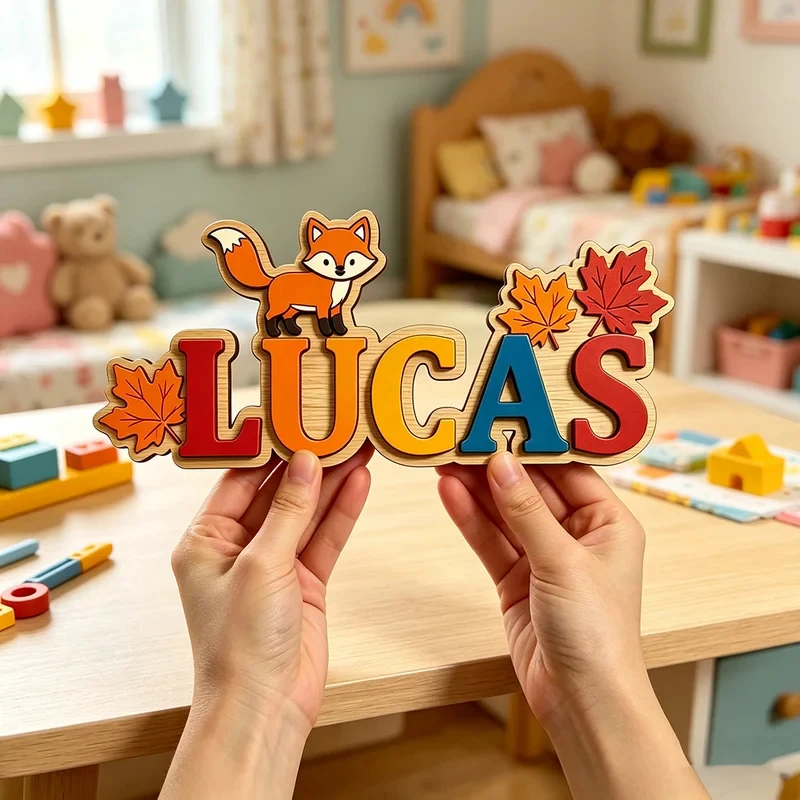 Custom Fox & Autumn Maple Kids Name Sign for The Dearest Baby, Colorful Fall Forest Wooden Nursery Plaque
Custom Fox & Autumn Maple Kids Name Sign for The Dearest Baby, Colorful Fall Forest Wooden Nursery Plaque