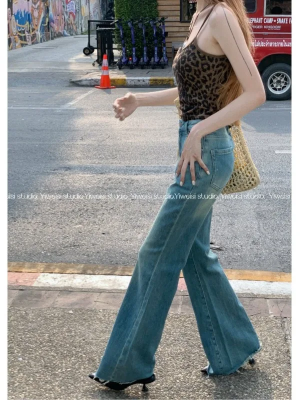 Широкие джинсовые брюки для женщин, качественная текстура материала, женская джинсовая мода, удобная, прочная, износостойкая, против морщин
Широкие джинсовые брюки для женщин, качественная текстура материала, женская джинсовая мода, удобная, прочная, износостойкая, против морщин