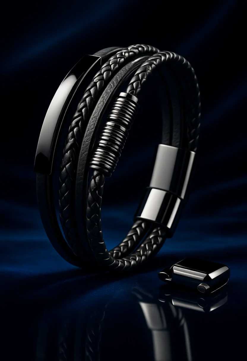 Мужской кожаный браслет премиум-класса с магнитной стальной застежкой, три цвета, подарочная коробка
Мужской кожаный браслет премиум-класса с магнитной стальной застежкой, три цвета, подарочная коробка