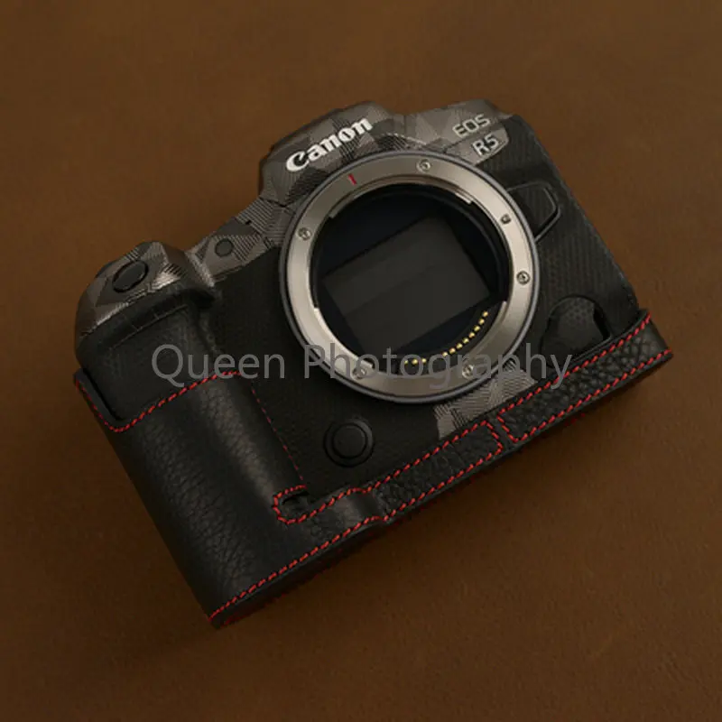 Genuine Leather Cowhide Bag Body Camera Case For Canon EOS R5 R6 Protective Sleeve Box Base Skin Leather Shell Handwork Photo
Genuine Leather Cowhide Bag Body Camera Case For Canon EOS R5 R6 Protective Sleeve Box Base Skin Leather Shell Handwork Photo