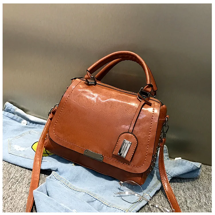 2025 Vintage Waxed Leather Bag - Women's Stylish Shoulder Tote, Fashionable Crossbody Purse with Retro Texture
2025 Vintage Waxed Leather Bag - Women's Stylish Shoulder Tote, Fashionable Crossbody Purse with Retro Texture
