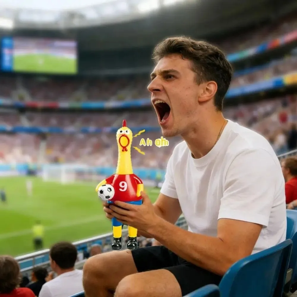 Gifts Soccer Style Screaming Chicken Dog Stress Durable Pinch and Scream Chicken Squeaky Pet Chew
Gifts Soccer Style Screaming Chicken Dog Stress Durable Pinch and Scream Chicken Squeaky Pet Chew