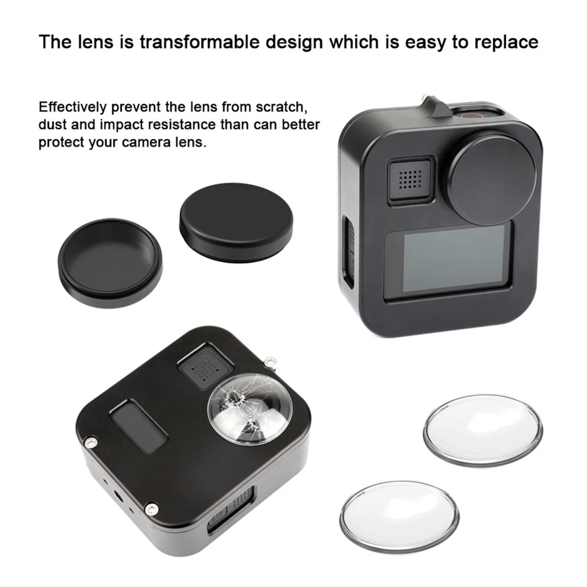 2025+ Protective Cage Aluminum Alloy Housing Case Shell with Glass Lens Cover Box for Max Panoramic Camera Accessories
2025+ Protective Cage Aluminum Alloy Housing Case Shell with Glass Lens Cover Box for Max Panoramic Camera Accessories