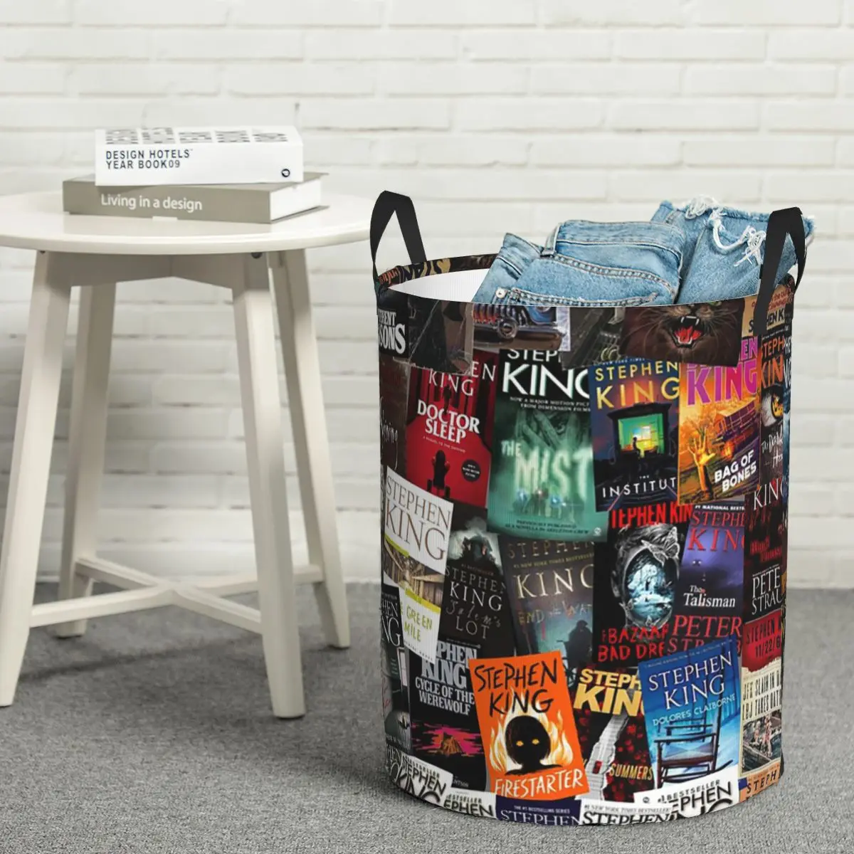 Laundry Collector Stephen King Book Covers, Horror Bookworm Folding Laundry Basket Large Storage Children Washing Basket
Laundry Collector Stephen King Book Covers, Horror Bookworm Folding Laundry Basket Large Storage Children Washing Basket