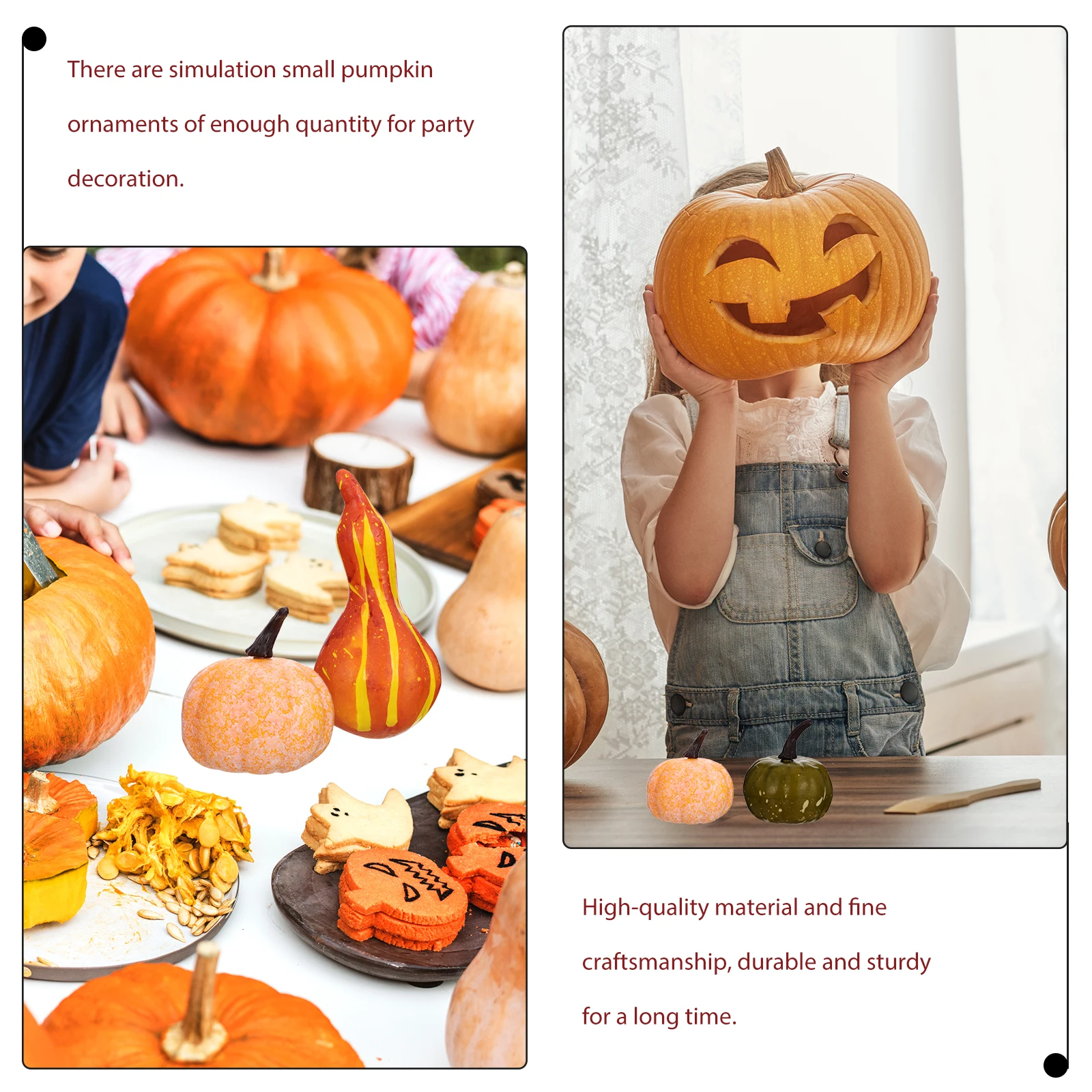 128 Pcs Artificial Pumpkin Decorations Outdoor Decorating Halloween Indoor Decorative Vocalize
128 Pcs Artificial Pumpkin Decorations Outdoor Decorating Halloween Indoor Decorative Vocalize