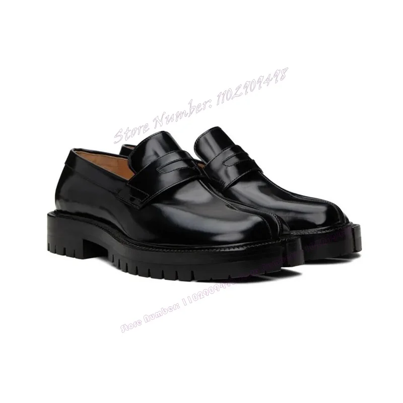 Black Patent Leather Split Toe Shoes Chunky Platform Loafers for Men Solid Color Customized Dress Shoes 2023 Zapatillas Mujer
Black Patent Leather Split Toe Shoes Chunky Platform Loafers for Men Solid Color Customized Dress Shoes 2023 Zapatillas Mujer
