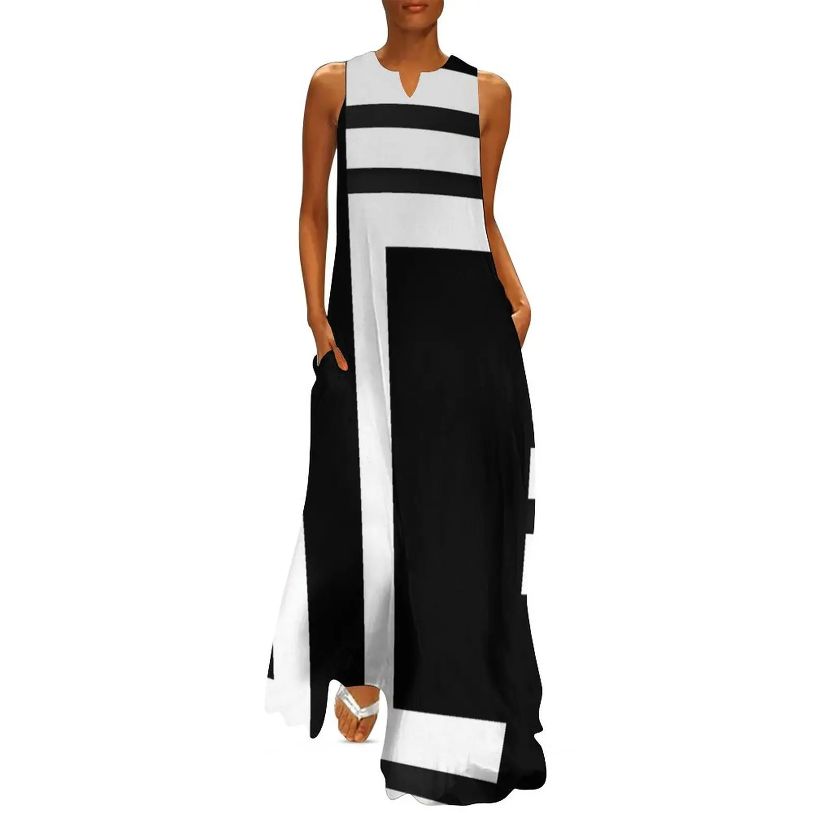 GRAPHIC BLOCKED DESIGN IN BLACK AND WHITE Long Dress Woman clothing Women's summer long dress Womens dresses
GRAPHIC BLOCKED DESIGN IN BLACK AND WHITE Long Dress Woman clothing Women's summer long dress Womens dresses