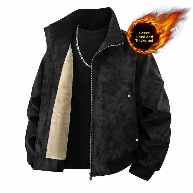 American Sle Dyed PU Leather Jaet ort Baseball Sle Stand Collar Men's Autumn Winter Faion Cleanfit Flight Jaet
American Sle Dyed PU Leather Jaet ort Baseball Sle Stand Collar Men's Autumn Winter Faion Cleanfit Flight Jaet