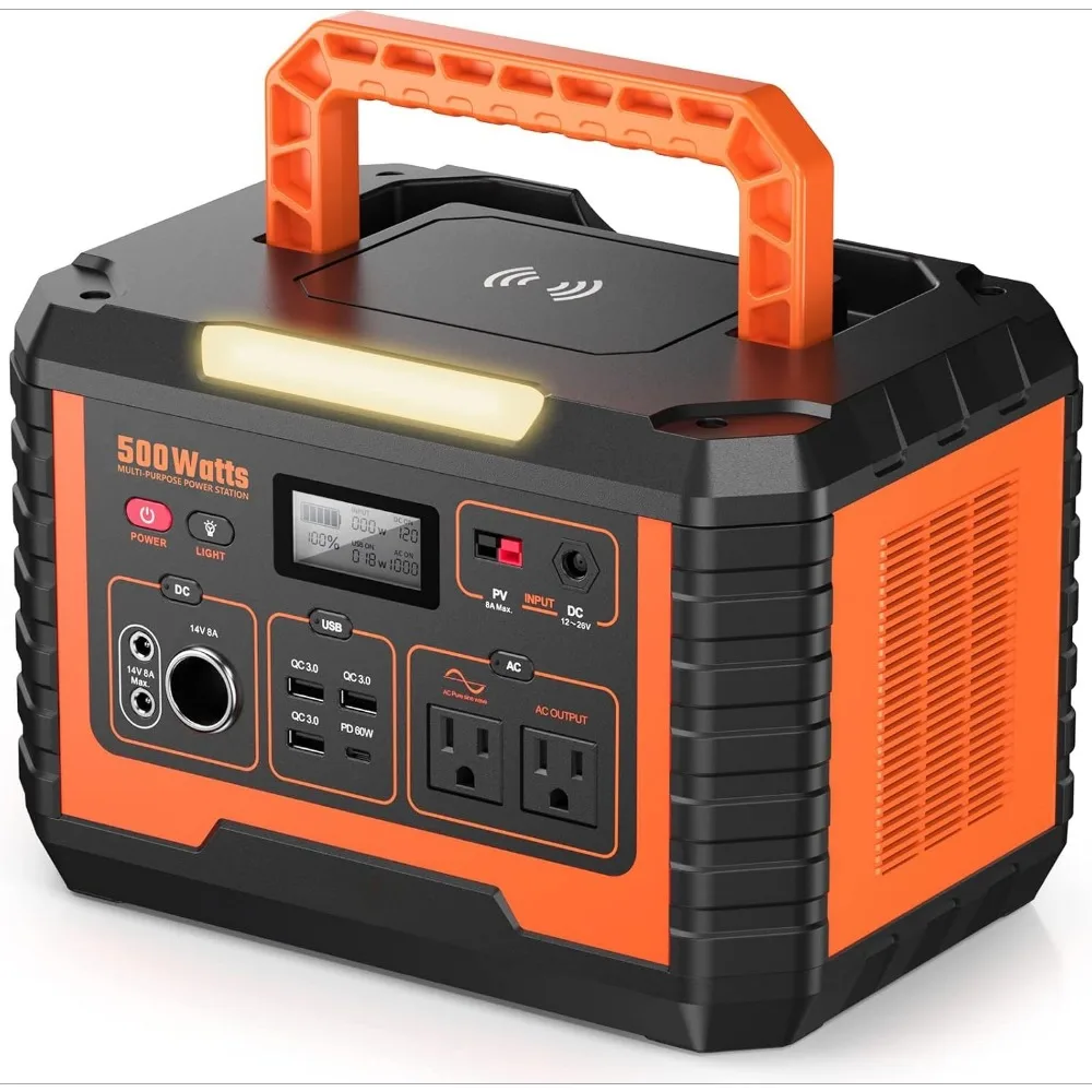Portable Power Station 500, 110V/500W Solar Generator(Surge 1000W), 519.4Wh Backup Lithium Battery for Outdoor Home Emergenc
Portable Power Station 500, 110V/500W Solar Generator(Surge 1000W), 519.4Wh Backup Lithium Battery for Outdoor Home Emergenc