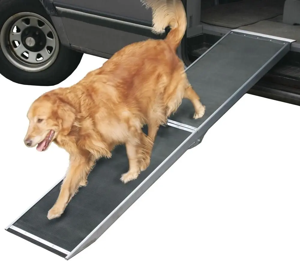 Lightweight Aluminium Ramp Pet Foldable Easy Moving Aluminum Pet Dog Ramp
Lightweight Aluminium Ramp Pet Foldable Easy Moving Aluminum Pet Dog Ramp