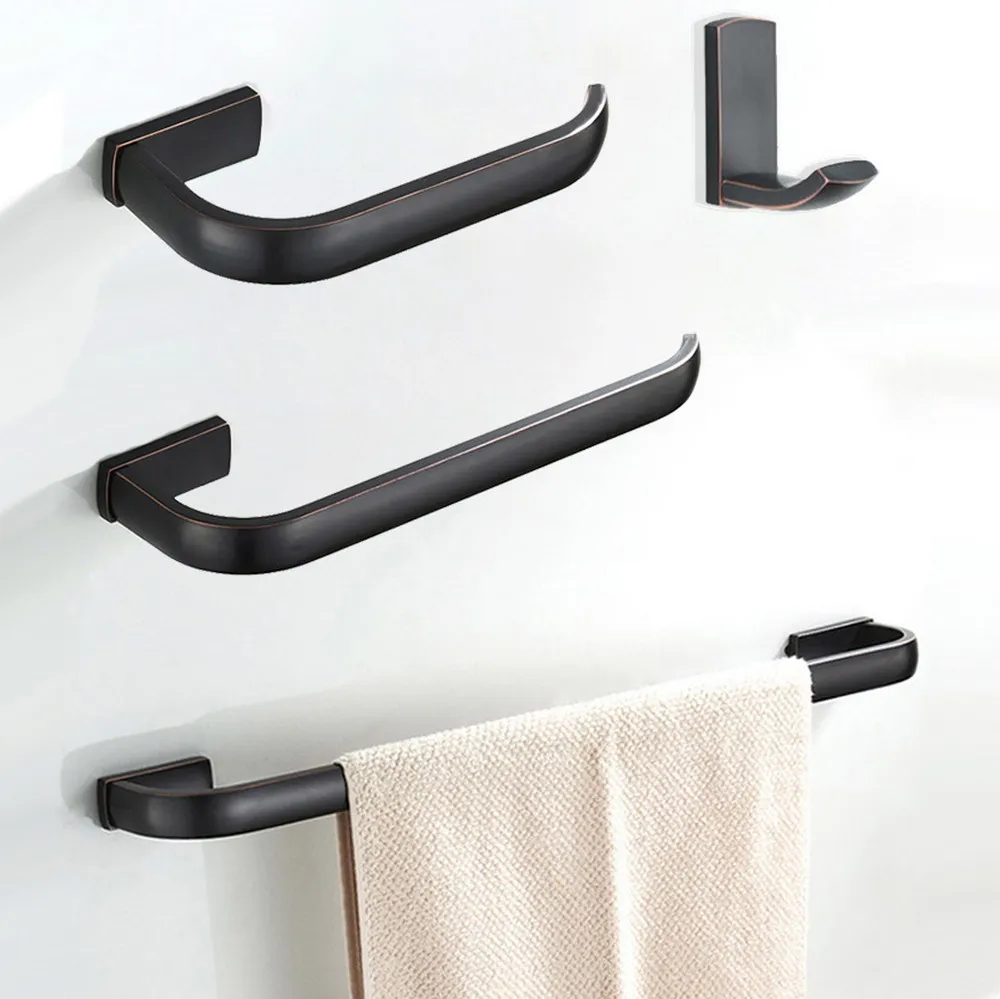 Бронзовый набор аксессуаров для ванной комнаты, черный латунный держатель для рулона туалетной бумаги, кольцо для вешалки для банных полотенец, настенный крючок для халата Nzh104
Бронзовый набор аксессуаров для ванной комнаты, черный латунный держатель для рулона туалетной бумаги, кольцо для вешалки для банных полотенец, настенный крючок для халата Nzh104