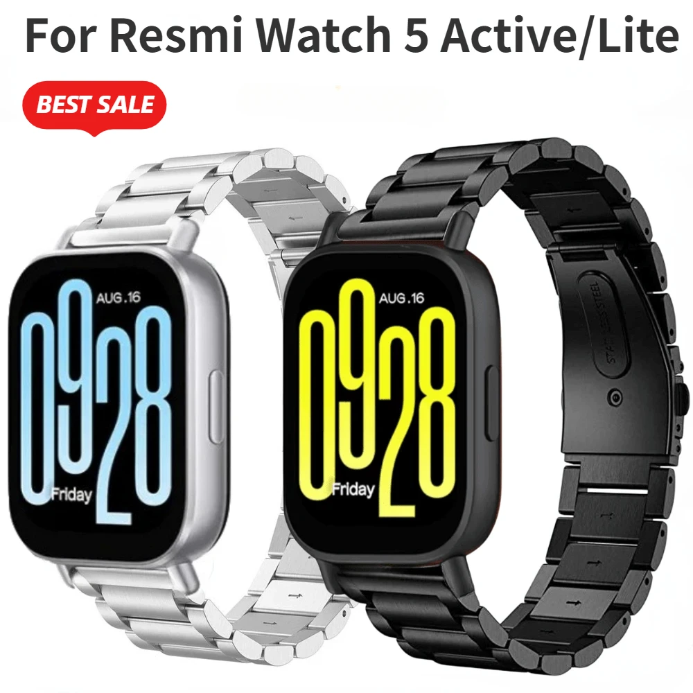 Stainless Steel Metal Strap for Redmi Watch 5 Active Adjustable Bracelet Band for Redmi Watch 5 Lite Sport Smart Watch Band Belt
Stainless Steel Metal Strap for Redmi Watch 5 Active Adjustable Bracelet Band for Redmi Watch 5 Lite Sport Smart Watch Band Belt