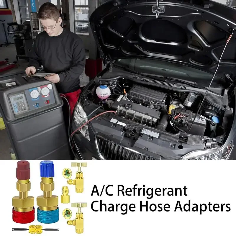HVAC R 1234YF to 134A Inflate Connector Freon R134A to R1234YF Refrigerant Gas Filling Adapter Automotive Air Conditioning Tools
HVAC R 1234YF to 134A Inflate Connector Freon R134A to R1234YF Refrigerant Gas Filling Adapter Automotive Air Conditioning Tools