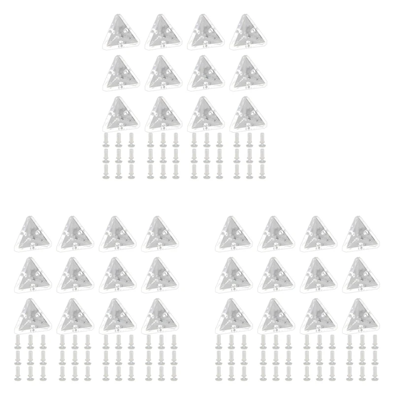 A85M 36Pcs Acrylic Corner Brackets With Semitransparent Screws Clear 3-Hole Right Angle Joint Brace Brackets
A85M 36Pcs Acrylic Corner Brackets With Semitransparent Screws Clear 3-Hole Right Angle Joint Brace Brackets