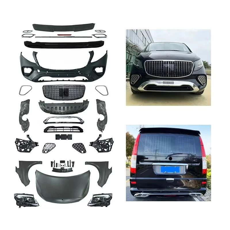New Car Modification Upgrade VITO Viano Front Bumper Body Kit with Fog Light Bolt-On for 2006-2015 Mercedes-Benz
New Car Modification Upgrade VITO Viano Front Bumper Body Kit with Fog Light Bolt-On for 2006-2015 Mercedes-Benz