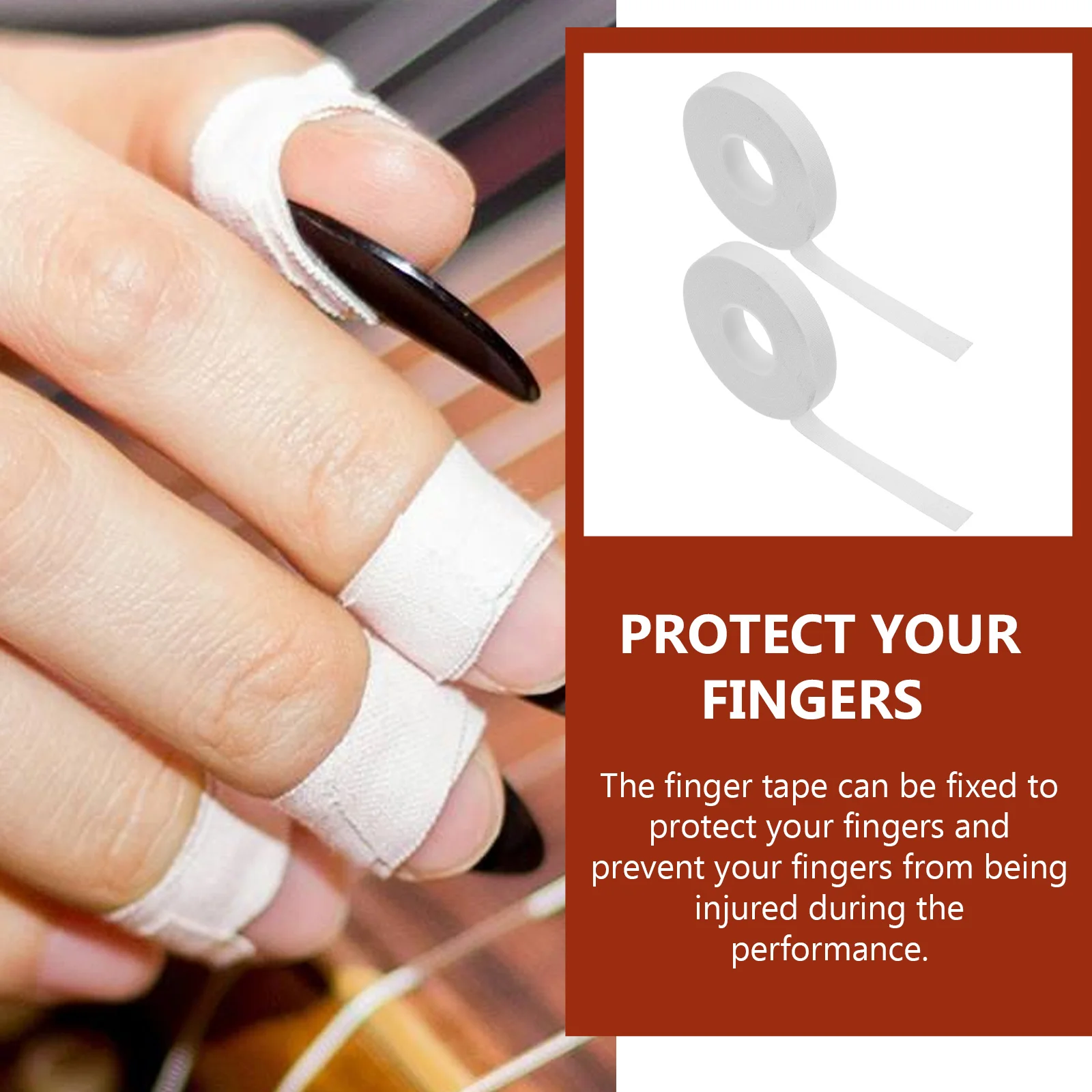2pcs Guzheng Finger Adhesive Tapes Breathable Anti-Allergic Finger Protective Tapes For Pipa Performance Musical Instrument
2pcs Guzheng Finger Adhesive Tapes Breathable Anti-Allergic Finger Protective Tapes For Pipa Performance Musical Instrument