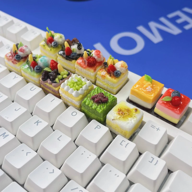 Gourmet Cake Key Caps Creative Customization 3D Handmade Key Caps Suitable for Cross Axis Rainy 75 Mechanical Keyboard Key Caps
Gourmet Cake Key Caps Creative Customization 3D Handmade Key Caps Suitable for Cross Axis Rainy 75 Mechanical Keyboard Key Caps