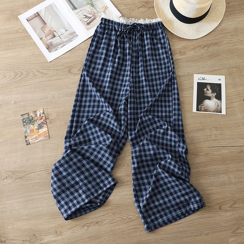 High Waist Wide Leg Casual Pants for Women Plaid Pattern Spring Summer New Style Comfortable Slimming Trousers Commute Style
High Waist Wide Leg Casual Pants for Women Plaid Pattern Spring Summer New Style Comfortable Slimming Trousers Commute Style