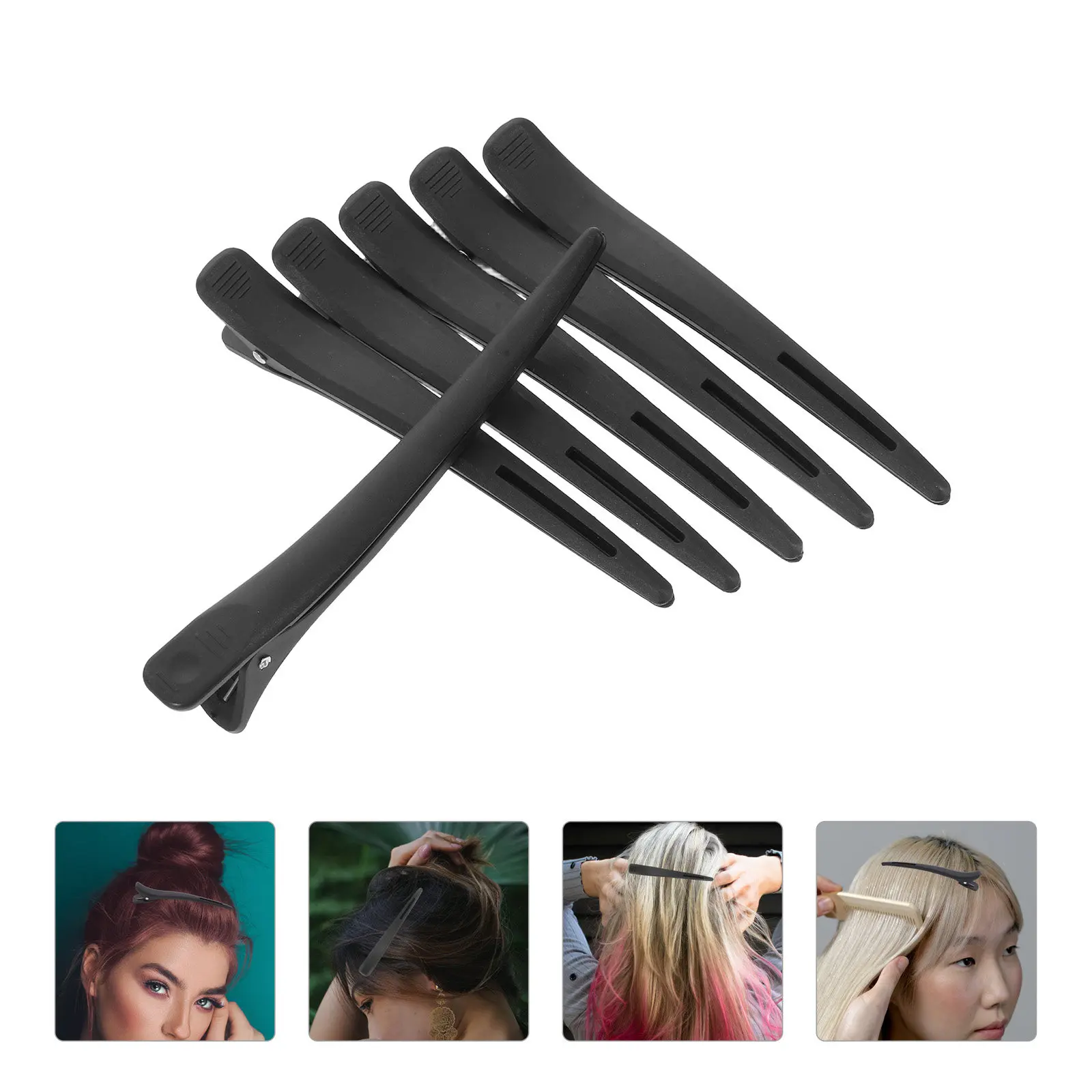 6Pcs Smooth Finish Duckbill Hair Clips Reusable Plastic Hair Separator Clips for Cold Wave Haircut Tools Home Salon Supplies
6Pcs Smooth Finish Duckbill Hair Clips Reusable Plastic Hair Separator Clips for Cold Wave Haircut Tools Home Salon Supplies