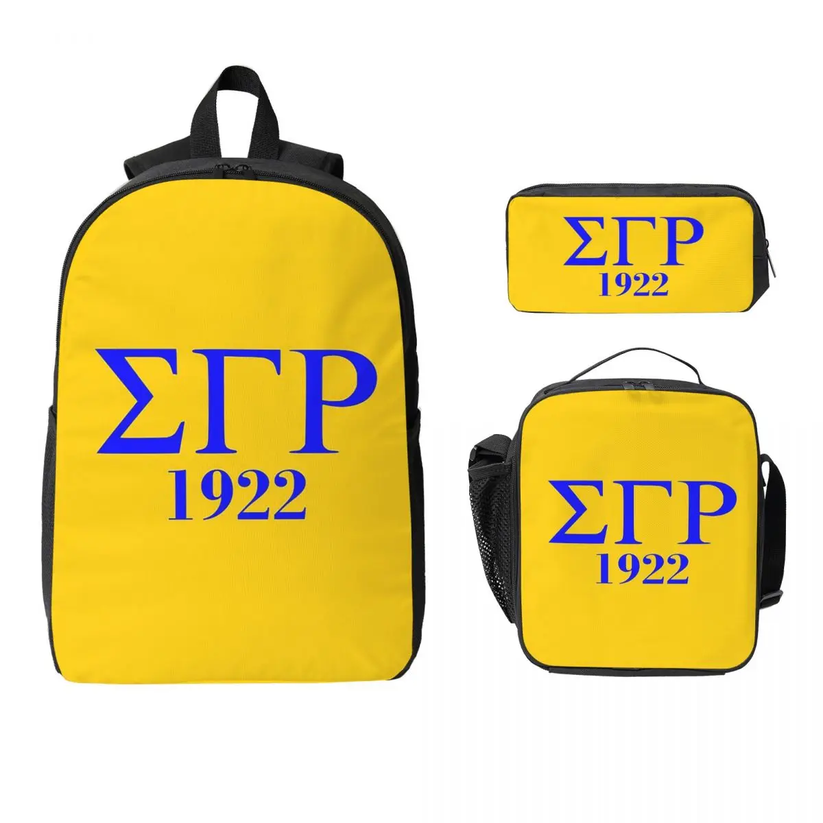 Sigma Gamma Rho 1922 Backpack Student Boys Girls BookBag School Bag Laptop Shoulder Bags 3ps Insulated Lunch Bag Pencil Case
Sigma Gamma Rho 1922 Backpack Student Boys Girls BookBag School Bag Laptop Shoulder Bags 3ps Insulated Lunch Bag Pencil Case