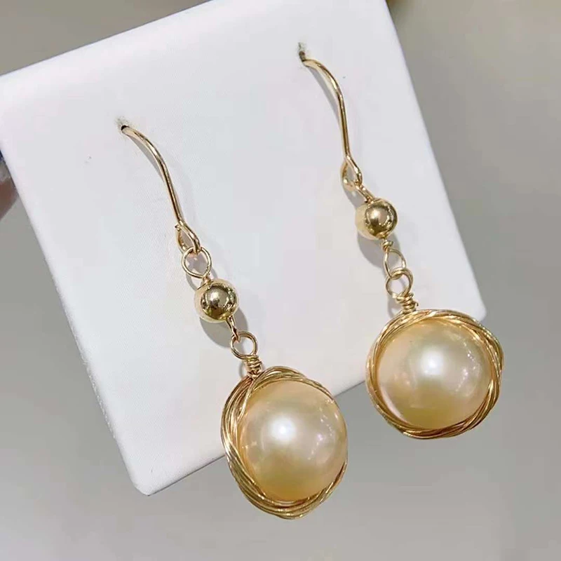 SGARIT Fashion Natural Freshwater Colorful Pearl Handwoven Earrings 14 K Gold Filled Earring for Woman Birthday Gift
SGARIT Fashion Natural Freshwater Colorful Pearl Handwoven Earrings 14 K Gold Filled Earring for Woman Birthday Gift