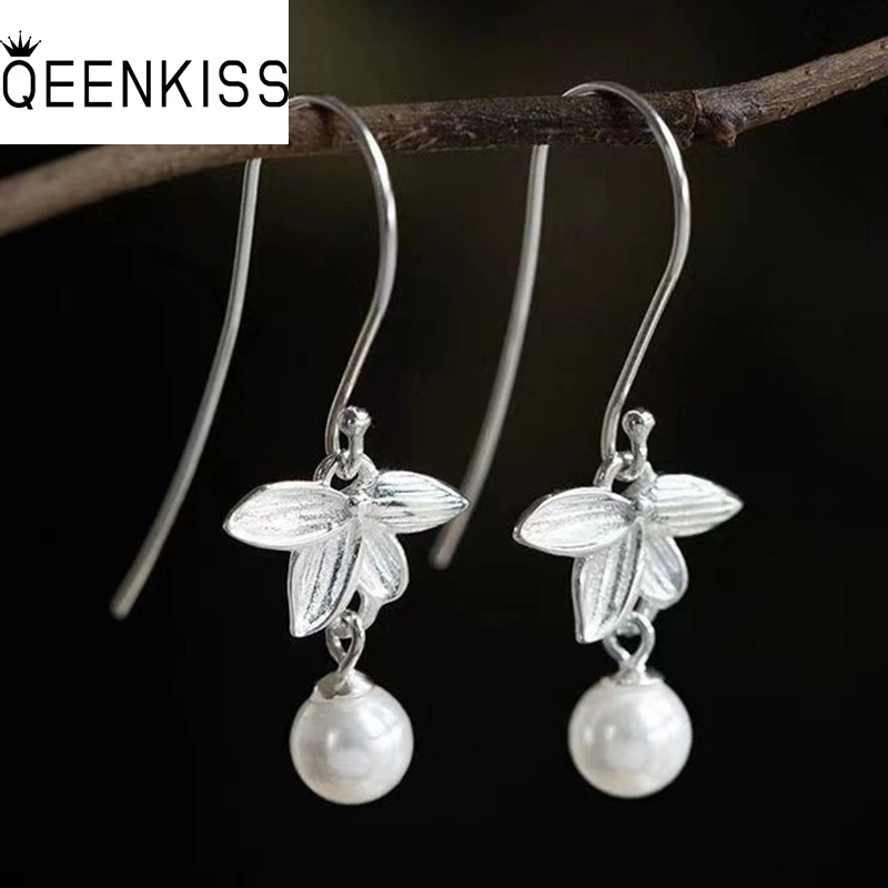 QEENKISS 925 Sterling Silver Vintage Knot Leaf Drop Earrings for Women Birthday Wedding Party Christmas Bride Mother Gift EG6415
QEENKISS 925 Sterling Silver Vintage Knot Leaf Drop Earrings for Women Birthday Wedding Party Christmas Bride Mother Gift EG6415