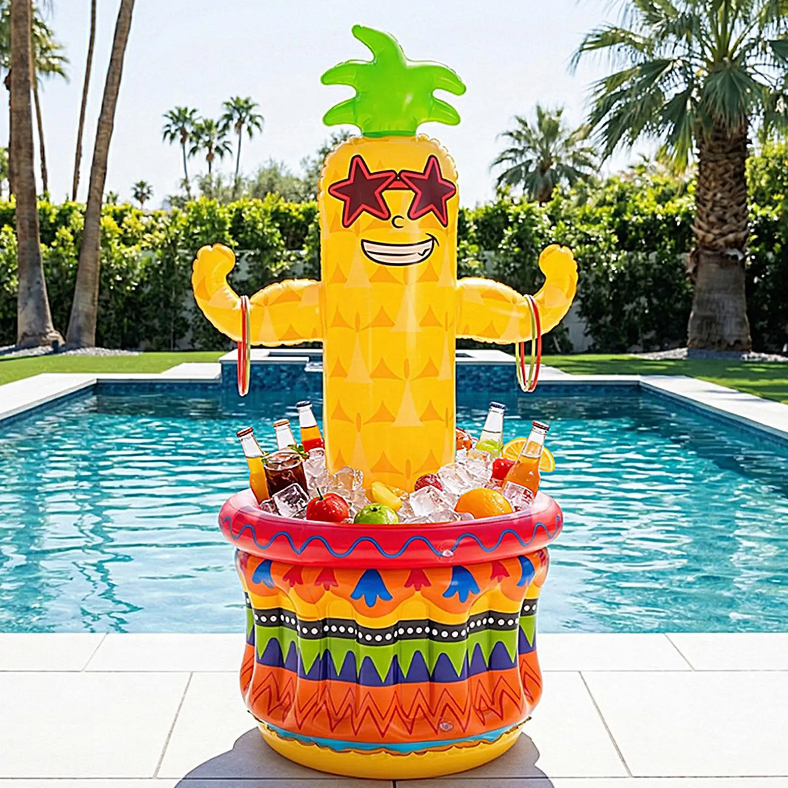 Inflatable Cooler Hawaiian Pineapple Portable Bar Drink Cooler Hawaiian Themed Party Decorations For Beer BBQ Bar Beach Games
Inflatable Cooler Hawaiian Pineapple Portable Bar Drink Cooler Hawaiian Themed Party Decorations For Beer BBQ Bar Beach Games
