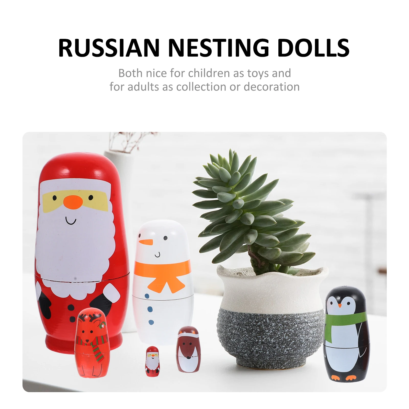 6 Pcs Five-Layer Matryoshka Russian Nesting Wooden Stacking Toys Storage Jewelry Sundries Sweets Gifts Crafts Collectibles
6 Pcs Five-Layer Matryoshka Russian Nesting Wooden Stacking Toys Storage Jewelry Sundries Sweets Gifts Crafts Collectibles