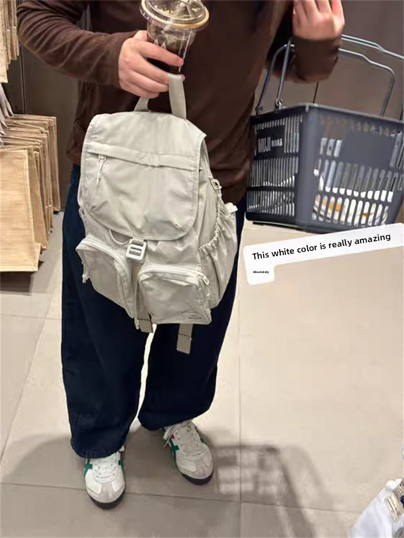 Ultra-Light Simple Casual Outdoor Parachute Bapa LU Fabric Double oulder Bag Can Hold a Lot Faionable Commuting Sle
Ultra-Light Simple Casual Outdoor Parachute Bapa LU Fabric Double oulder Bag Can Hold a Lot Faionable Commuting Sle