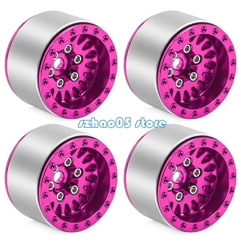85LE Wheel Hubs Beadlock Wheel Set of 4 for 1/18 Remote Control Crawlers SCX24 and TRX4M Model
85LE Wheel Hubs Beadlock Wheel Set of 4 for 1/18 Remote Control Crawlers SCX24 and TRX4M Model