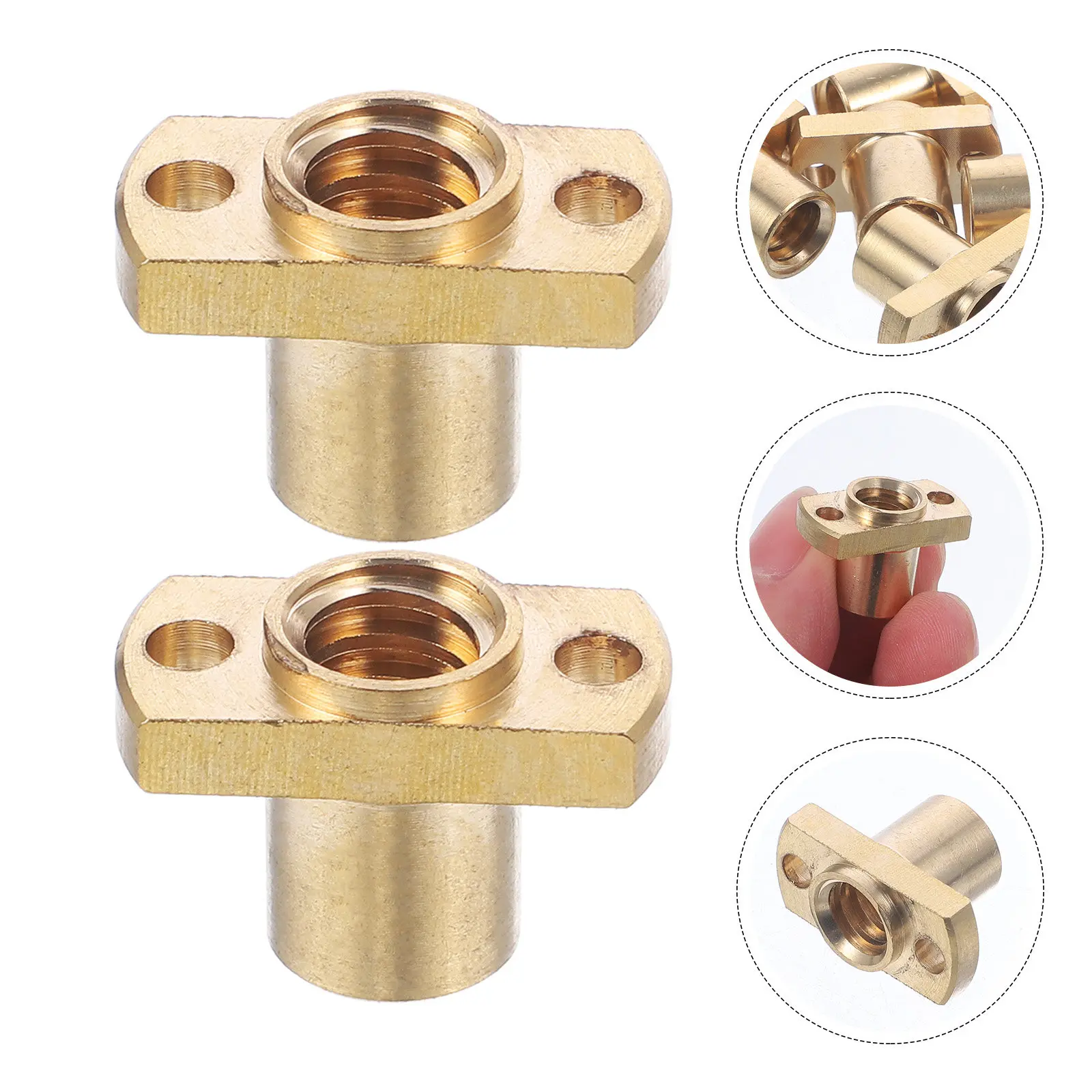6Pcs 3D Printer Parts T8 Nut Brass Trapezoidal Screw Lead Screw Nut 2Mm Lead Stable Reliable High Performance 3D Printer Parts
6Pcs 3D Printer Parts T8 Nut Brass Trapezoidal Screw Lead Screw Nut 2Mm Lead Stable Reliable High Performance 3D Printer Parts