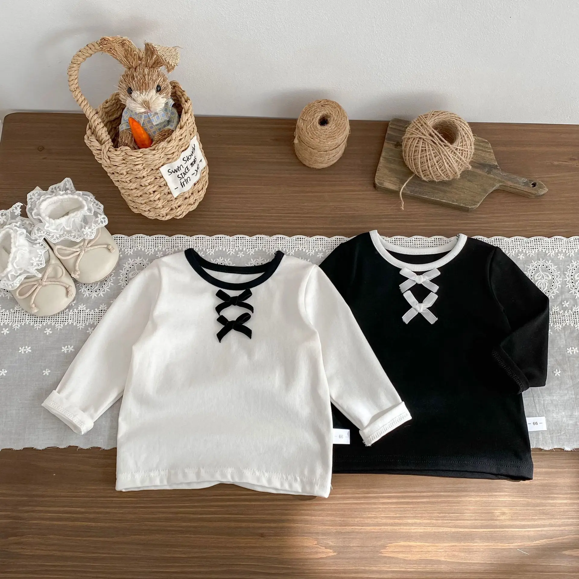 2026 Spring New Children Long Sleeve T Shirts Solid Baby Girls Cute Bow Bottoming Shirts Toddler Cotton Tops Kids Clothes
2026 Spring New Children Long Sleeve T Shirts Solid Baby Girls Cute Bow Bottoming Shirts Toddler Cotton Tops Kids Clothes