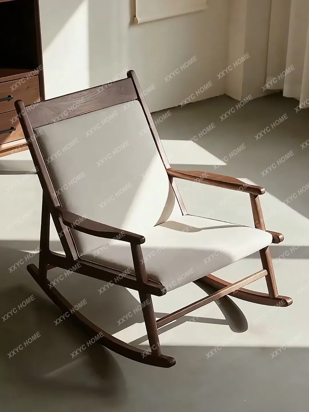 Rocking Chair Minimalist Sofa Chair Living Room Balcony Solid Wood Leisure Chair
Rocking Chair Minimalist Sofa Chair Living Room Balcony Solid Wood Leisure Chair