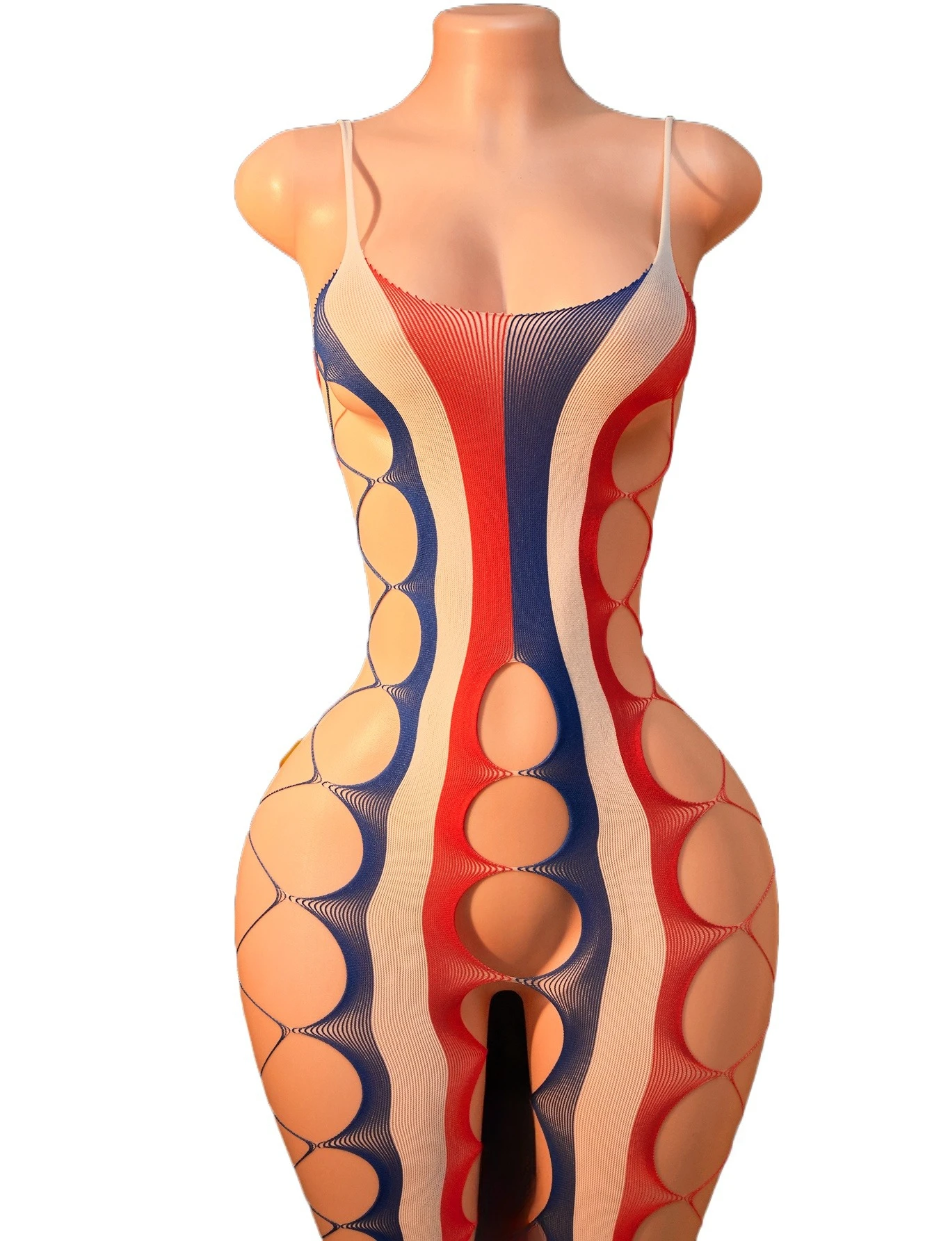 Women's Colorful Sexy Lingerie Wave Stripe One Piece Bodysuit High Cut Spaghetti Strap Swimsuit Beachwear Summer Bathing Suit
Women's Colorful Sexy Lingerie Wave Stripe One Piece Bodysuit High Cut Spaghetti Strap Swimsuit Beachwear Summer Bathing Suit