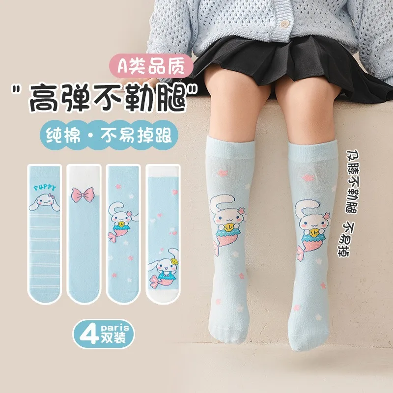 4 Pairs New Sanrio Socks Cinnamoroll Accessories Kawaii Cartoon Anime Knee High Student Kids Long Tube Socks For Running Dancing
4 Pairs New Sanrio Socks Cinnamoroll Accessories Kawaii Cartoon Anime Knee High Student Kids Long Tube Socks For Running Dancing