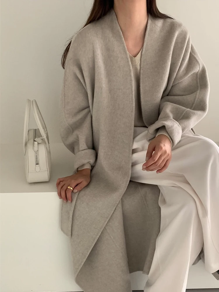 Hebe Style Premium Woolen Coat Women's Autumn Winter Loose Slimming Midi Length Korean Version Straight Cut Outerwear
Hebe Style Premium Woolen Coat Women's Autumn Winter Loose Slimming Midi Length Korean Version Straight Cut Outerwear